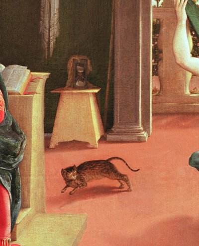 Bebudelsen, ca. 1534-35 (detalje af 215996) af Lorenzo Lotto